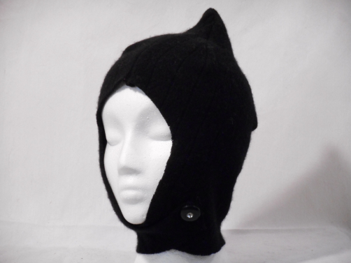 Black Cashmere Balaclava