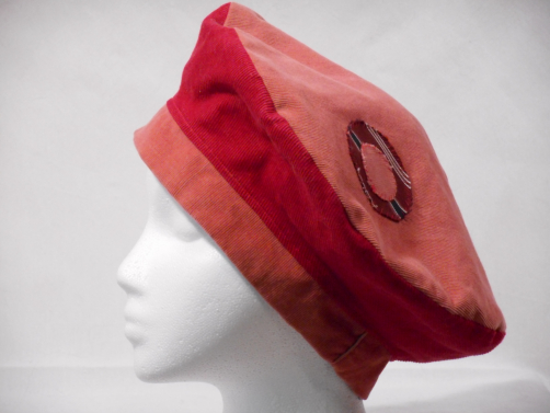 Red-toned Reversible Beret