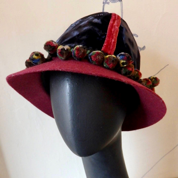 Lined Tall, Brimmed and Trimmed