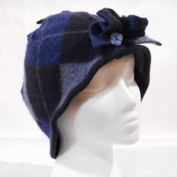 Blue Argyle with Blue Button