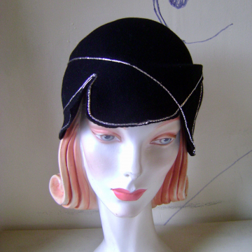 Silver Trimmed Cloche