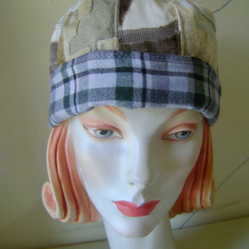 Reversible Upholstery Sample Pillbox