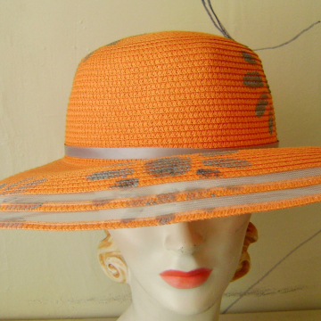 Stenciled Peekaboo Sunhat