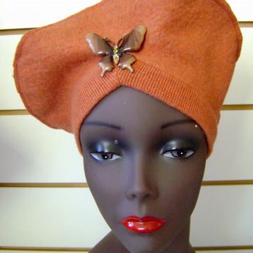 Beret with Butterfly