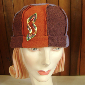 Purple Purple Orange with Pin