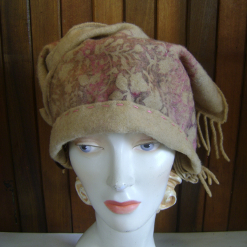 Stamped Scarf Hat