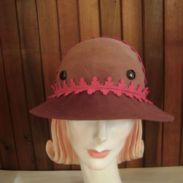 Two-toned Hat with Eyes!