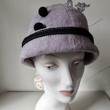 Cloche with Vintage Trim and Beads