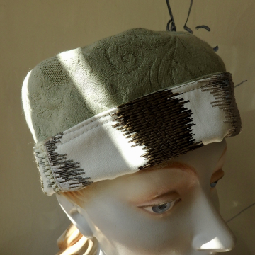 Reversible Upholstery Sample Pillbox