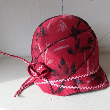 Flowers and RickRack Cloche