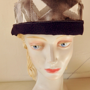 Reversible Upholstery Sample Pillbox