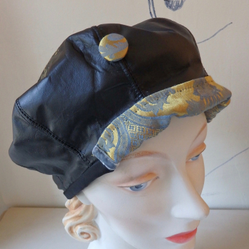 Leather Cap/Beret