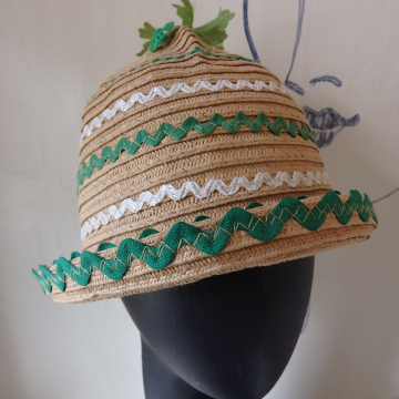Green and White RickRack