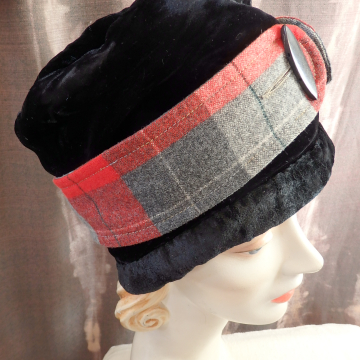 Black Velvet and Red Plaid