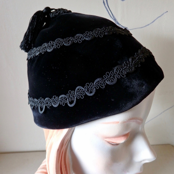 Velvet Tassel Cap